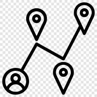 maps, navigation, location, tracking icon svg