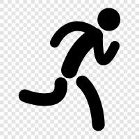 Marathon, running, jogging, running shoes icon svg