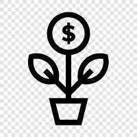 margin, return, earnings, cash flow icon svg