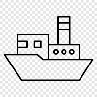 maritime, ocean, sail, freight icon svg