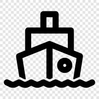 Maritime, Boot, Reisen, Reise symbol