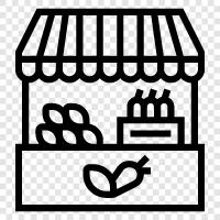 market, stand, store, booth icon svg