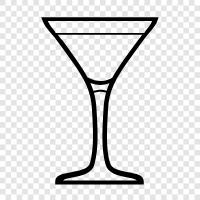 Martini, Gin, Tonic Water, Cocktails icon svg