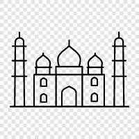 masjid, mosque, Islamic, Holy icon svg