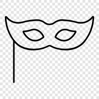 mask, fancy dress, costumed, dress up icon svg