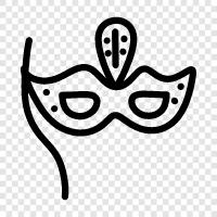 Mask, Costumes, Party, Party mask icon svg