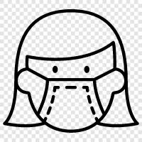 masks, respirator, air purifier, protection icon svg