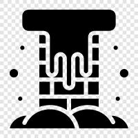 masonry, fireplace, flue, chimney sweep icon svg