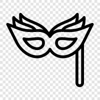 masquerade, costume, fun, party icon svg