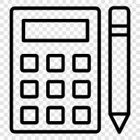 math, calculator software, scientific calculator, math software icon svg