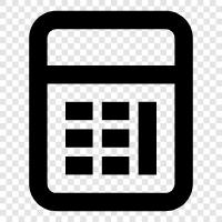 math, graphing calculator, scientific calculator, financial calculator icon svg