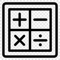 math problem, math equation, math theorem, math problem solver icon svg