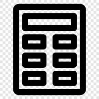 mathematical calculator, scientific calculator, financial calculator, computer calculator icon svg