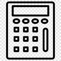 mathematical, scientific, financial, statistics icon svg