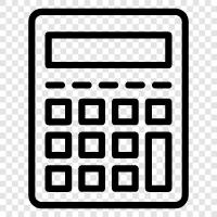 mathematical, scientific, online, online calculator icon svg