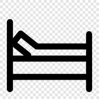 Mattress, Bedroom, Bed Frame, Bed Sheets icon svg