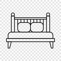 Mattress, Bedspread, Bed Frame, Bed Sheet icon svg