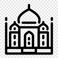 mausoleum, tomb, memorial, carvings icon svg