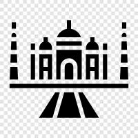 mausoleum, India, Shah Jahan, Taj Mahal icon svg