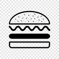 McDonalds, fast food, Hamburger icon svg