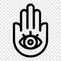 meaning "hand, Hamsa icon svg