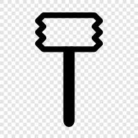 meat mallet, meat tenderizer, meat cutter, meat chopper icon svg