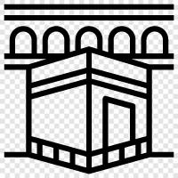 Mecca, Islam, pilgrimage, Hajj icon svg