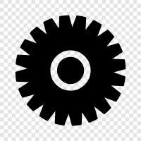 mechanical, cogwheel, gears, axle icon svg