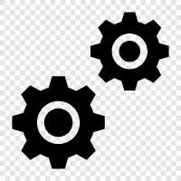 mechanism, gear, wheel, axle icon svg