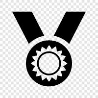 medal, award, commendation, citation icon svg
