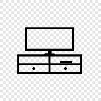 media console, media center, media stand, media stand for tv icon svg