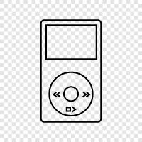 media player, mp3 player, audio player, audio player app icon svg