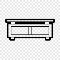 media stand, TV stand, media center, entertainment center icon svg