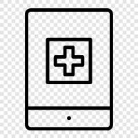 medical apps, medical software, medical equipment, medical supplies icon svg