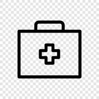 medical box, health box, medical supplies, health supplies icon svg