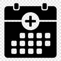 Medical Calendar, Medical App, Medical Software, Medical Calander icon svg