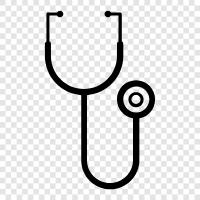 medical equipment, listen to heart, heart sounds, check blood pressure icon svg