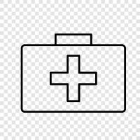 medical kit, firstaid kit checklist, firstaid kit contents, Firstaid kit icon svg