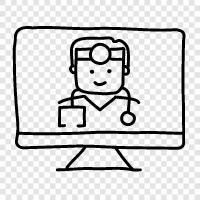 Medical, Health, Computers, Software icon svg