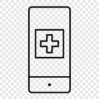 medical phone, iphone medical, iPhone for medical, iphone icon svg