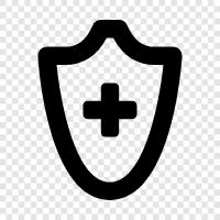medical security, health care security, health information security, healthcare data security icon svg
