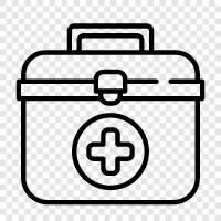 medical supplies, medical supplies for home, medical supplies for office, medical box icon svg