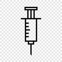 medical syringe, insulin syringe, blood syringe, shot syringe icon svg