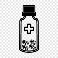 medication, medication bottle, pharmacy, pill bottle labels icon svg