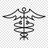 medicine, symbol, the, staff icon svg