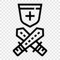 medieval, medieval weapons, medieval armor, medieval swords icon svg