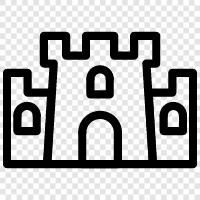 medieval, lord, fortress, keep icon svg