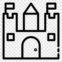 medieval, architecture, ruin, garrison icon svg