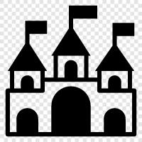 medieval, fortress, keep, turret icon svg