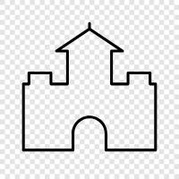 medieval, historical, architecture, battle icon svg